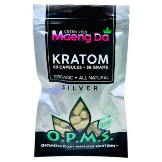 OPMS Silver Green Maeng Da Caps