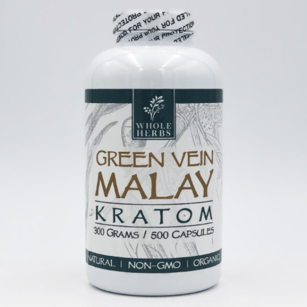Whole Herbs Green Vein Malay Kratom Capsules