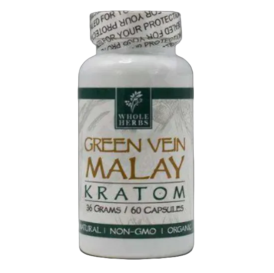 Whole Herbs Green Vein Malay Kratom Capsules