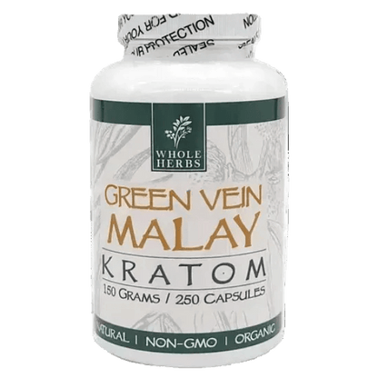 Whole Herbs Green Vein Malay Kratom Capsules