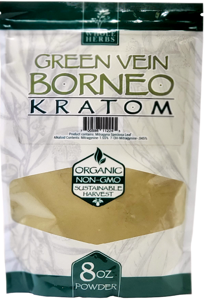 Whole Herbs Green Vein Borneo Kratom Powder