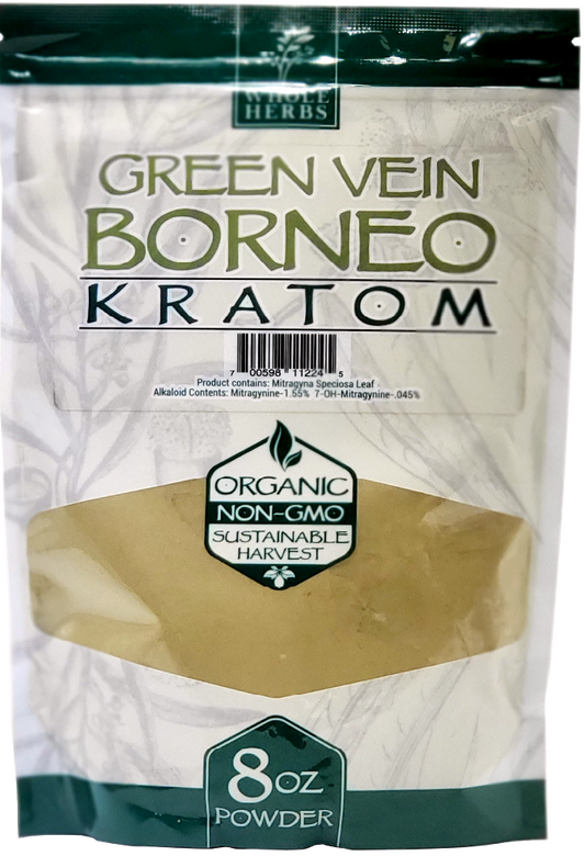 Whole Herbs Green Vein Borneo Kratom Powder