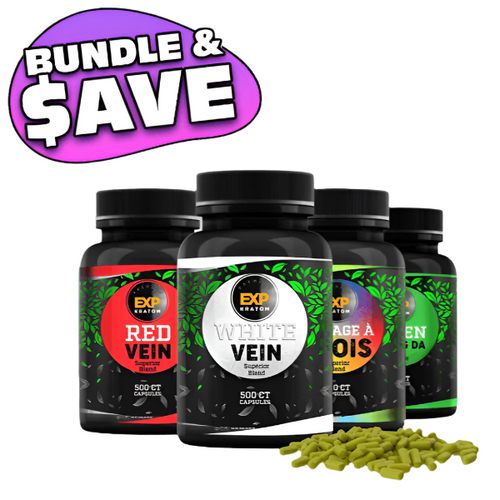 EXP Premium 500ct Kratom Capsules 4x Bundle– Lab Tested