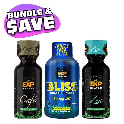 EXP Elixir Trio Kratom Shots Bundle