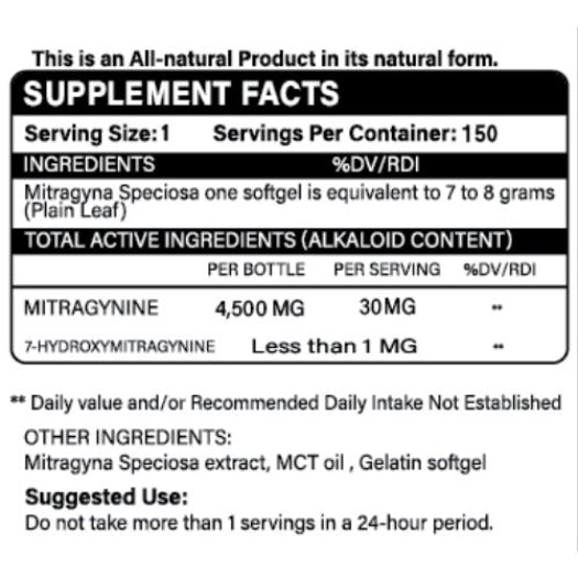 EXP Softgel Kratom Extract 150ct