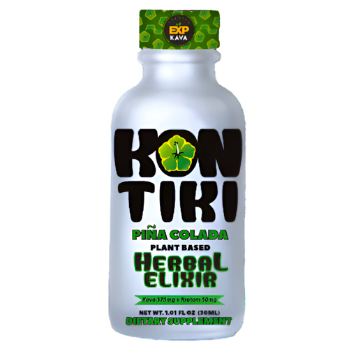 EXP Kon Tiki Herbal Elixir Kratom & Kava 30ml bottle – NuWave Botanicals