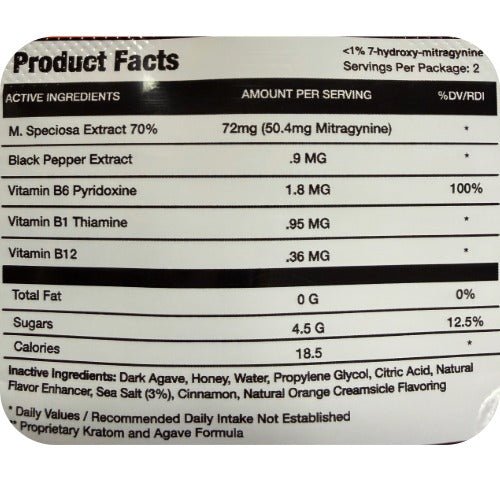 K-POP Kratom Extract Honey 100mg MIT Creamsicle & B-Vitamins