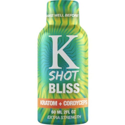 K Shot Bliss Kratom Energy Shot – Cordyceps Performance + Guayusa Caffeine