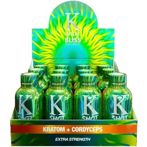 K Shot Bliss Kratom Energy Shot – Cordyceps Performance + Guayusa Caffeine