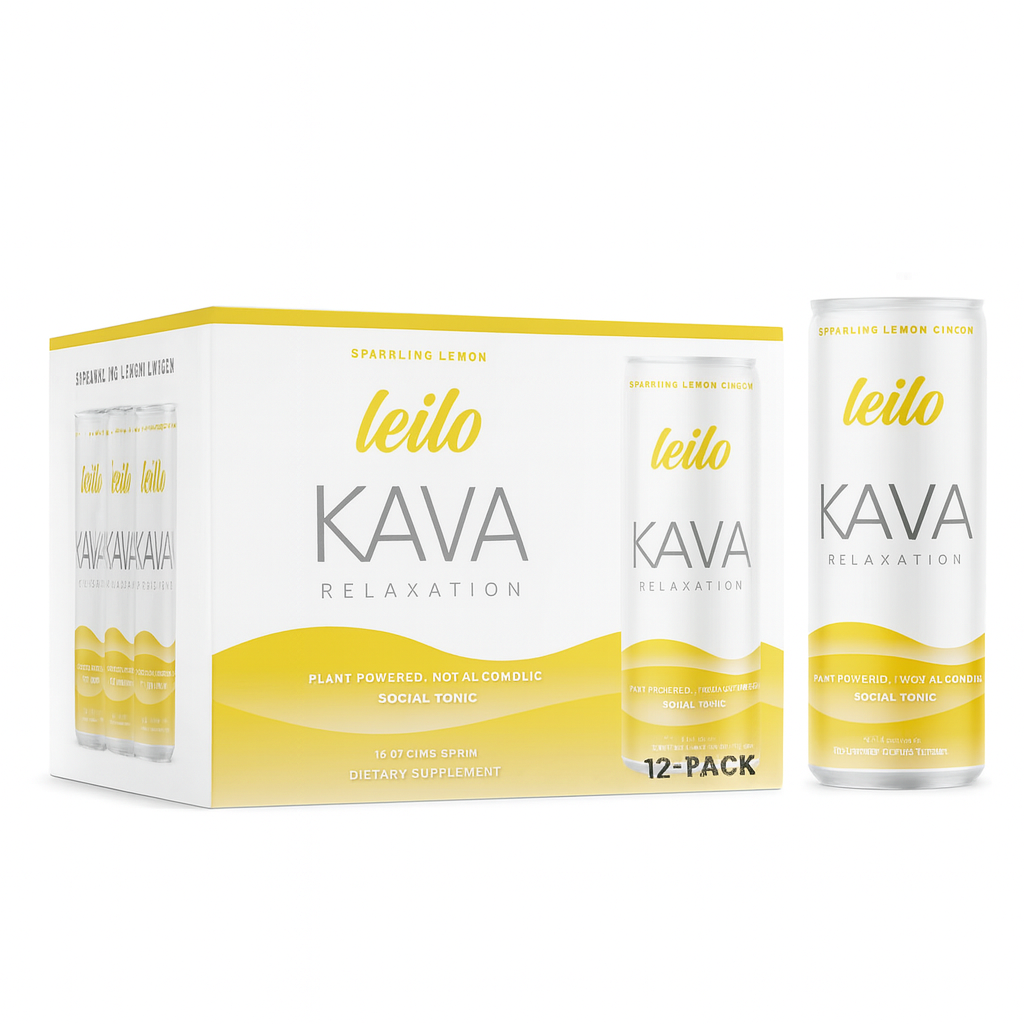Leilo Sparkling Kava Drink Calm in a can
