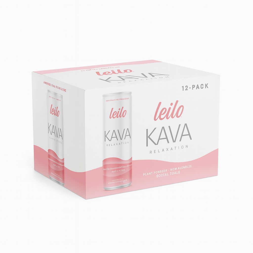 Leilo Sparkling Kava Drink Calm in a can