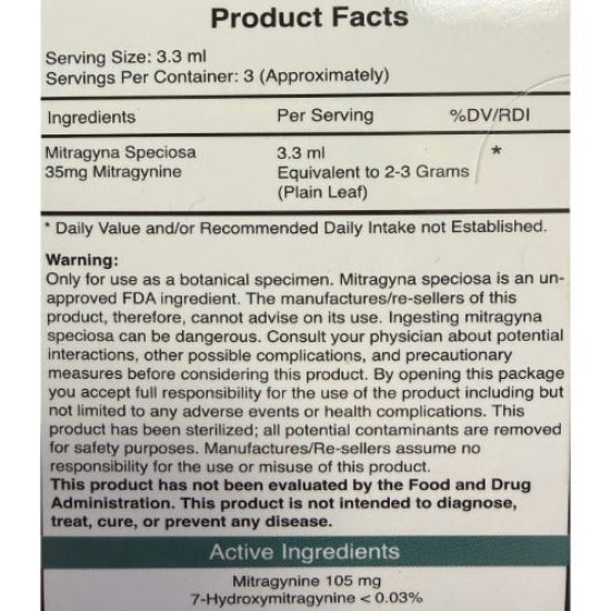 MIT Therapy Lite Nano Kratom Shot 105mg Mitragynine Black Tea Flavor (10ml)