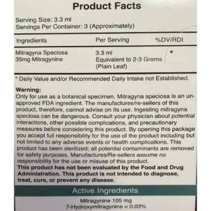 MIT Therapy Lite Nano Kratom Shot 105mg Mitragynine Black Tea Flavor (10ml)