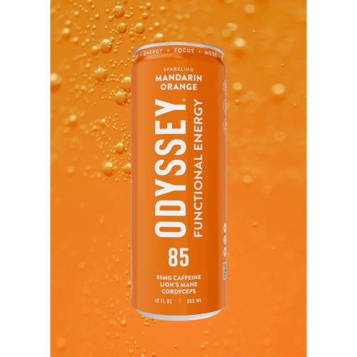 Odyssey Functional Energy 85mg | Mushroom Energy Drink for Focus, Clarity & Mood