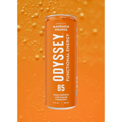 Odyssey Functional Energy 85mg | Mushroom Energy Drink for Focus, Clarity & Mood