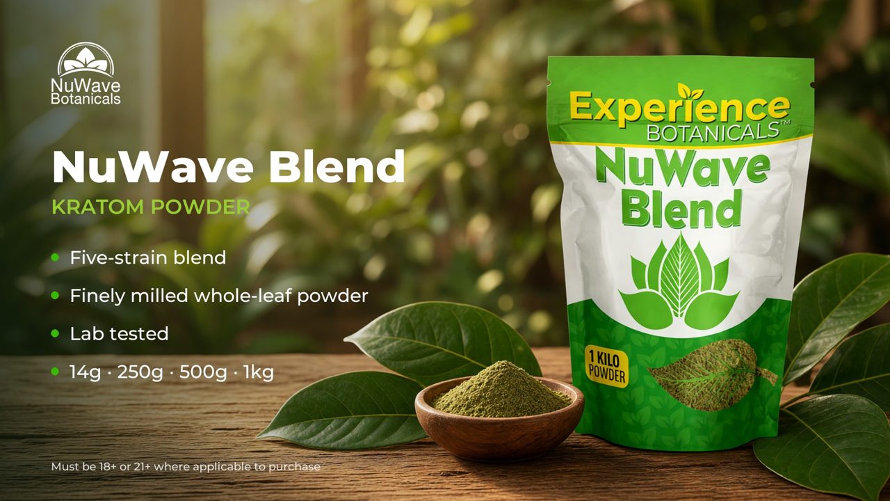 Experience NuWave Blend Kratom Powder product video, NuWave Botanicals