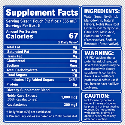 Kava Raspberry Hibiscus – 12 oz