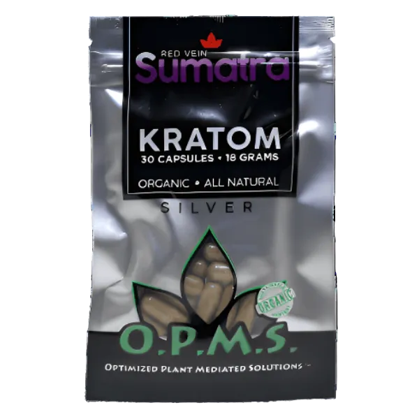 Copy of OPMS sumatra red vein kratom silver 30ct min 1