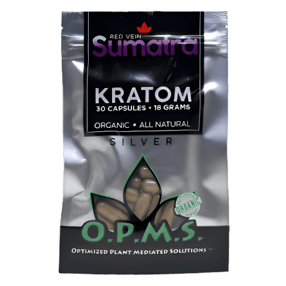 Copy of OPMS sumatra red vein kratom silver 30ct min 1