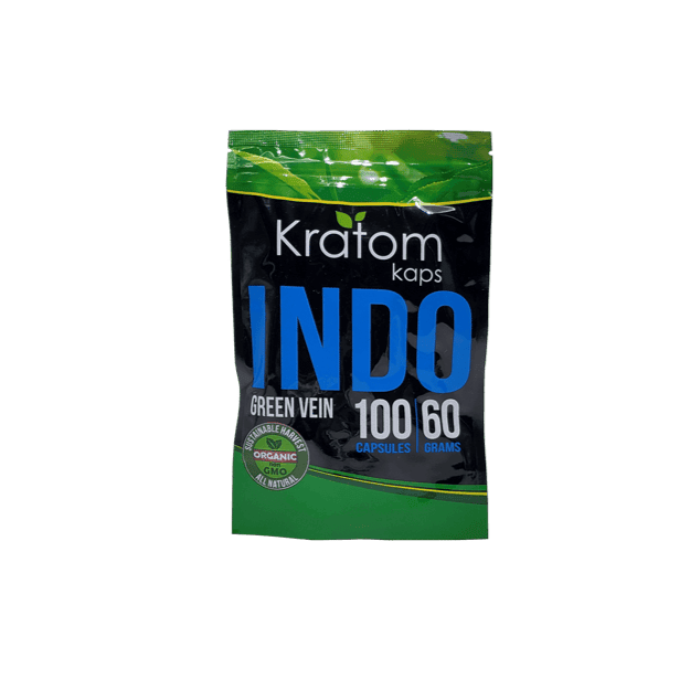 KRATOM KAPS INDO green V 100ct 60gm min