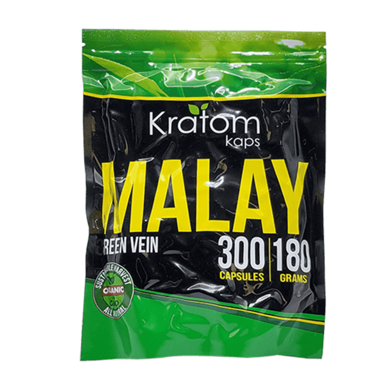 KRATOM KAPS MALAY green V 300ct 180gm min