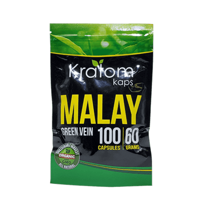 KRATOM KAPS Malay green V 100CT 60gm min