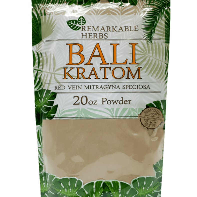 Remarkable herbs BALI kratom RED VEIN 20oz powder min