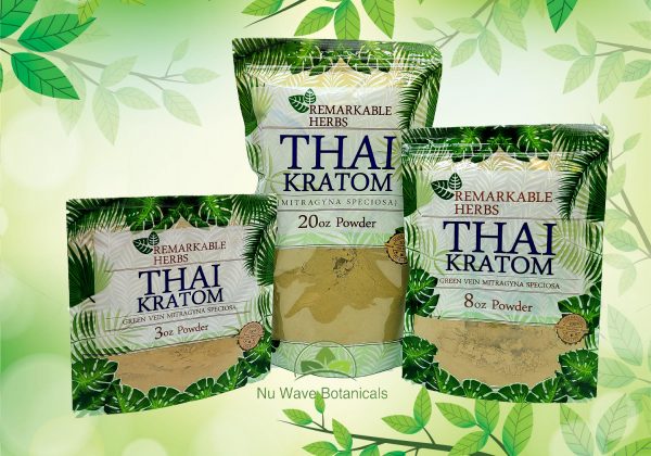 Remarkable Herbs Thai Kratom 3oz 20 oz and 8oz