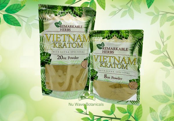 Remarkable Herbs Vietnam Kratom 20 oz and 8oz