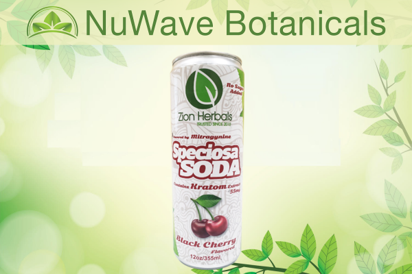 nuwave products zion herbals speciosa soda black cherry 12oz